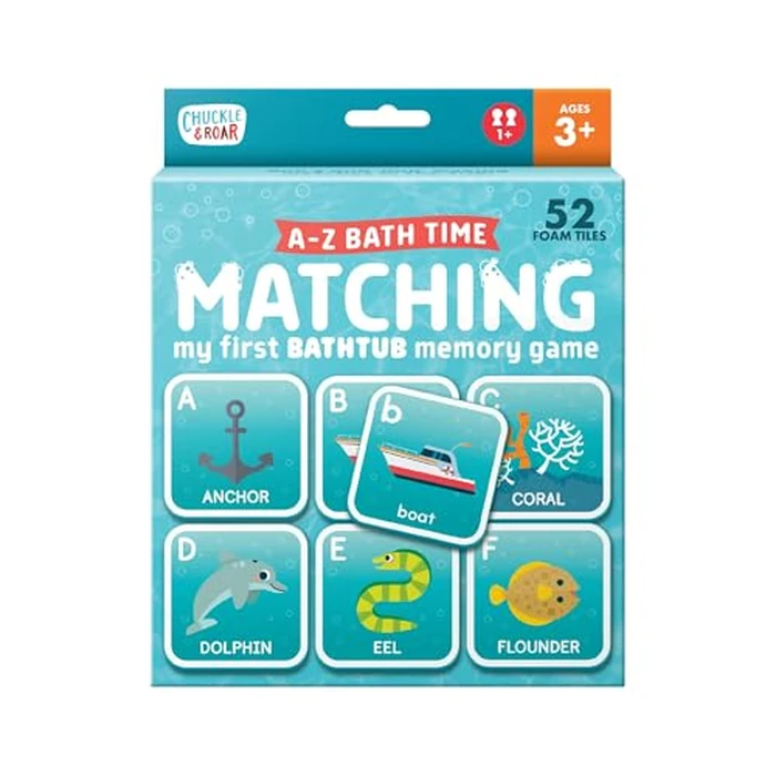 Chuckle & Roar Bath Matching Memory Game for Kids Ages 3+ - Water-Safe Foam Alphabet Matching Game for Toddlers, Bathtub & Pool Learning Fun by Chuckle & Roar - Used - Very Good condition - US$10.05