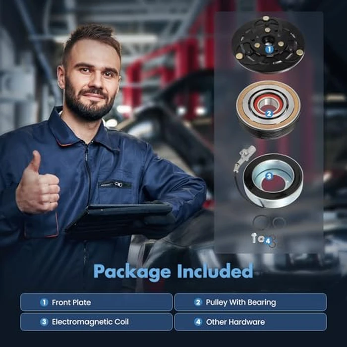 ECCPP A/C Compressor Clutch Fit for Subaru Forester Impreza 2.0L 2014-2016 Fit for Subaru Forester H4 2.5L 2014-2018 AC Clutch by ECCPP - Image 5