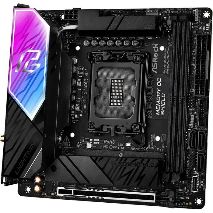 ASRock B860I Lightning WiFi LGA 1851 Intel B860 SATA 6Gb/s Intel Core Ultra DDR5 Mini ITX Motherboard by ASRock - Image 6