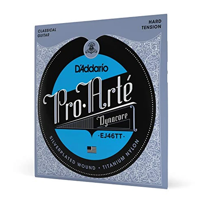 D'Addario Guitar Strings - Pro-Arte Classical Guitar Strings - EJ46TT Dynacore - Silver Plated Wrap, Composite Dynacore, Titanium Nylon Trebles - Hard Tension, 1-Pack by D'Addario - Used - Like New condition - US$10.06