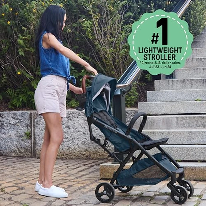 Summer by Ingenuity 3Dquickclose CS+ Compact Fold Stroller Lightweight Stroller with Oversized Canopy, Extra-Large Storage and Compact Fold by Summer Infant - Image 5