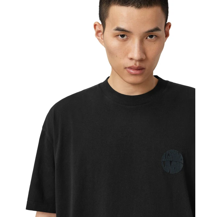 AllSaints Men's Tees Waved Ss Crew Jet Black S by AllSaints - Image 2
