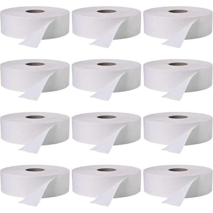 Windsoft WIN202 2 Ply Jumbo Roll Toilet Tissue (12 Rolls) - White by Windsoft - Image 1