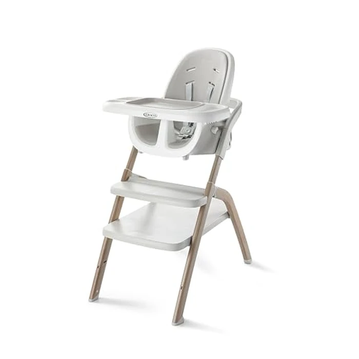 Graco EveryStep 6 in 1 High Chair, Babies and Toddlers Portable Slim High Chair with 6 Growing Stages from Infant to Toddler Seating, Convenient for Dining Time, Featured Design in Misty by Graco - Used - Like New condition - US$171.11