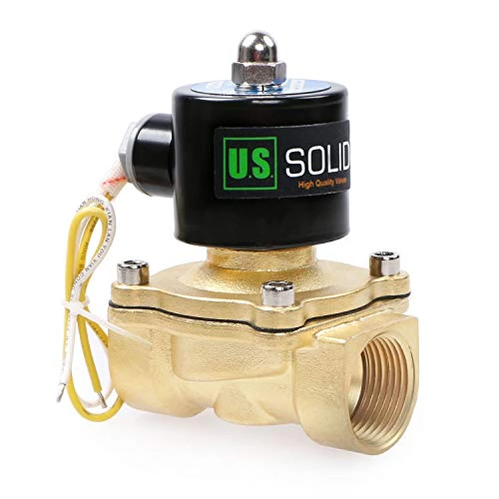 U.S. Solid 1" Brass Electric Solenoid Valve 110V AC Normally Closed Air Non-potable Water Oil Diesel by U.S. Solid - Used - Like New condition - US$37.39