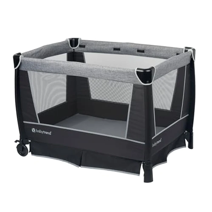 Baby Trend Retreat Nursery Center with Two Removable Rock A Bye Bassinets, Changing Table, Organizer, and Music Center with Nightlight, Quarry by Baby Trend - Image 3