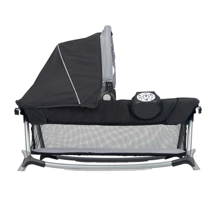 Baby Trend Retreat Nursery Center with Two Removable Rock A Bye Bassinets, Changing Table, Organizer, and Music Center with Nightlight, Quarry by Baby Trend - Image 8