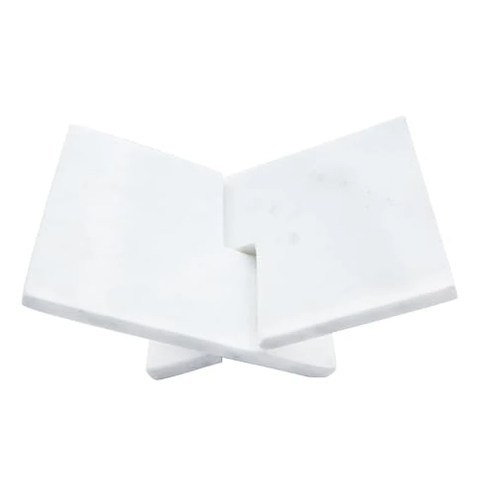 Bloomingville Decorative Marble Book Holder, White by Bloomingville - Image 1
