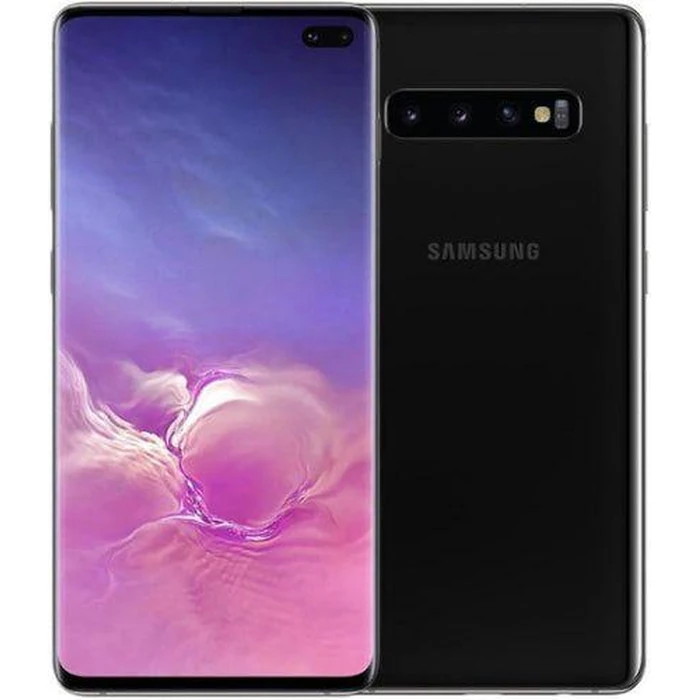 Galaxy S10+ - 128GB - 1 Physical SIM - Prism Black - Unlocked by Samsung - Refurbished - Acceptable condition - US$127.98