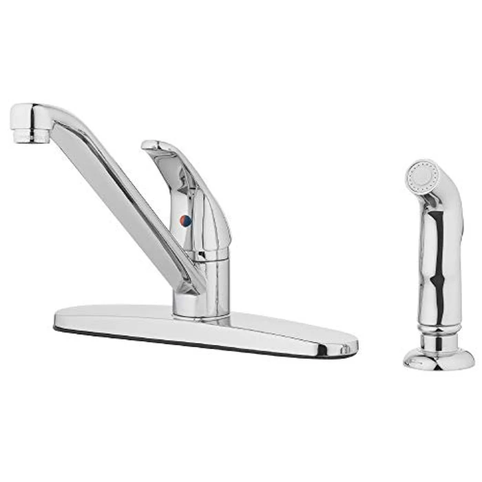 Aqua Vista 22-K81WS-CH-AV Kitchen Sink Faucet with Side Spray, Polished Chrome Single Handle by Aqua Vista - Used - Acceptable condition - CA$32.59