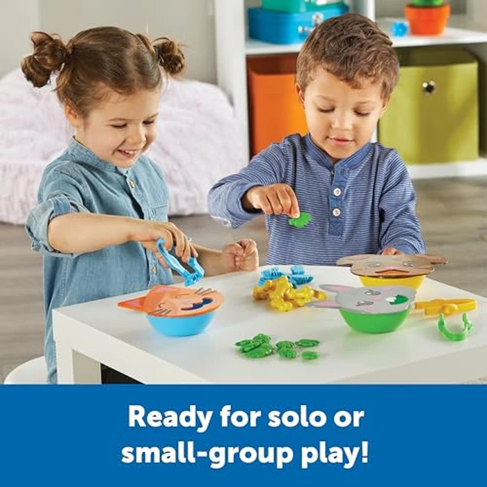 Learning Resources Fine Motor Feeding Friends - Fine Motor Toys for Toddlers, Counting Skills, Color and Shape Sorting, Matching Skills, Montessori Activities, Birthday Gift for Boys and Girls by Learning Resources - Image 4