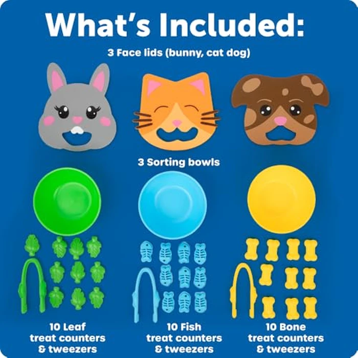 Learning Resources Fine Motor Feeding Friends - Fine Motor Toys for Toddlers, Counting Skills, Color and Shape Sorting, Matching Skills, Montessori Activities, Birthday Gift for Boys and Girls by Learning Resources - Image 6