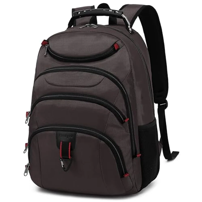 Boavan Laptop Backpack for men, 15.6 inch Laptop Bag with USB Port, Waterproof Travel Work Backpack Purse, Anti-Theft Teacher Nurse Doctor Casual Bookbags Office Business backpack,Coffee by Boavan - Image 1