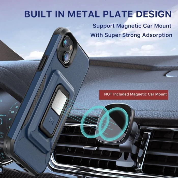 MyBat Pro Stealth Series Phone Case with MagKick for iPhone 14 Plus - Blue - Brand New by MyBat Pro - Image 3