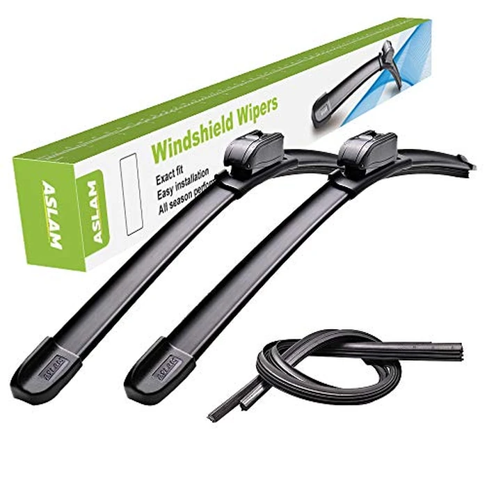 ASLAM Windshield Wipers G-Series 24"+22",All-Season Wiper Blades for Original Equipment Replacement and Refills Replaceable,Double Service Life(set of 2) by ASLAM - Used - Good condition