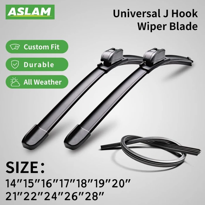 ASLAM Windshield Wipers G-Series 24"+22",All-Season Wiper Blades for Original Equipment Replacement and Refills Replaceable,Double Service Life(set of 2) by ASLAM - Image 2