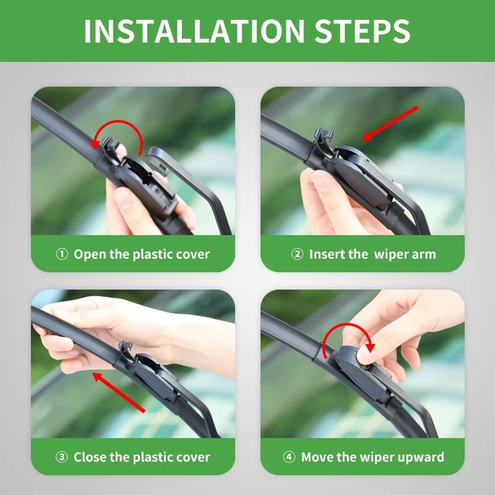 ASLAM Windshield Wipers G-Series 24"+22",All-Season Wiper Blades for Original Equipment Replacement and Refills Replaceable,Double Service Life(set of 2) by ASLAM - Image 5