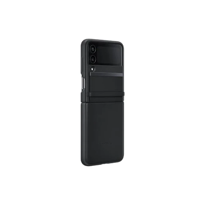Samsung Galaxy Z Flip4 Official Flap Leather Cover Black by Samsung - Image 4