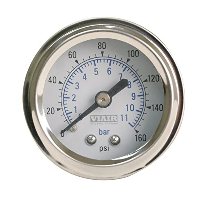 Viair 90087 2.0" White Face Illuminated Single Needle Gauge by VIAIR - Used - Good condition
