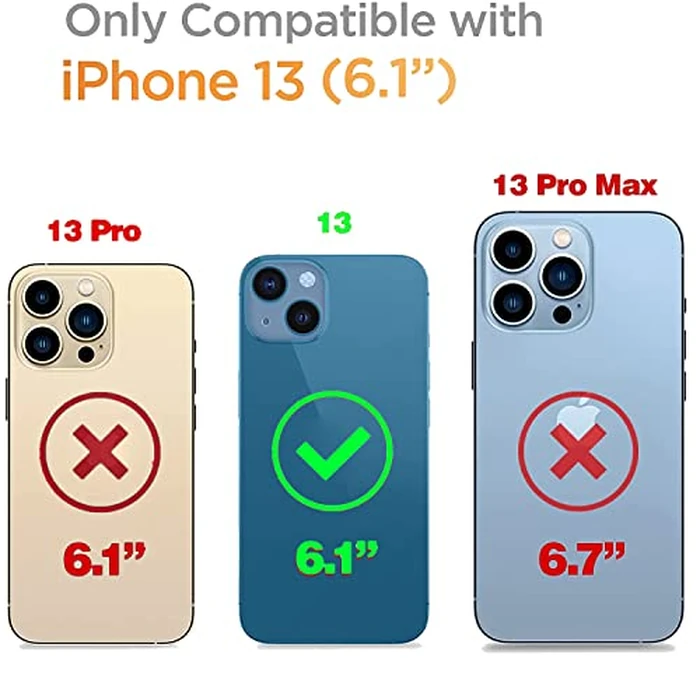 J.west Floral iPhone 13 Case 6.1", Soft TPU Flower Pattern Design, Shockproof Bumper for Women & Girls Blue by J.west - Image 1