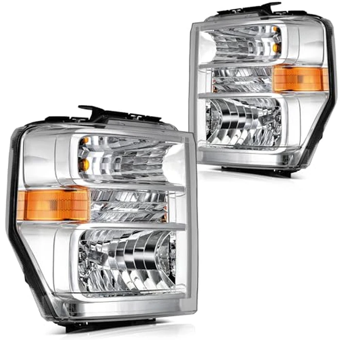 Headlight Assembly Fit for Ford For E-150 2008-2014 for Ford For E-250 2008-2014 for Ford For E-350 Super Duty 2008-2019 2021 Bulbs Are Included AC2Z13008D FO2502249 by LBRST - Used - Good condition - US$106.86