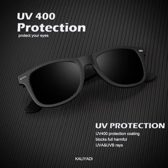 KALIYADI Polarized Sunglasses for Men and Women Matte Finish Sun glasses Color Mirror Lens UV Blocking by KALIYADI - Image 1