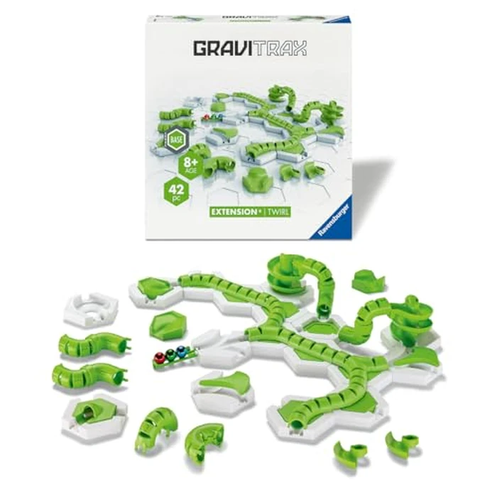 Ravensburger - GraviTrax - Twirl Expansion Set (32 Pieces) - Marble Run - Creative Construction Toy - Build-Your-Own Marble Track - Ages 8 and Up by Ravensburger - Used - Acceptable condition