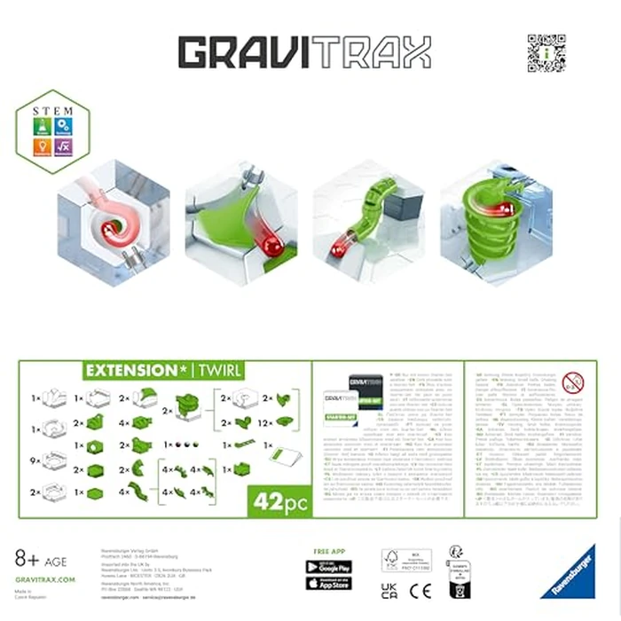 Ravensburger - GraviTrax - Twirl Expansion Set (32 Pieces) - Marble Run - Creative Construction Toy - Build-Your-Own Marble Track - Ages 8 and Up by Ravensburger - Image 5