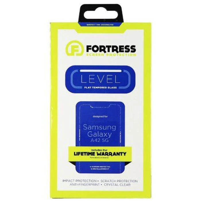 Fortress Flat Tempered Glass Screen Protector for Galaxy A42 (5G) - Clear by Fortress - Refurbished - Brand New condition