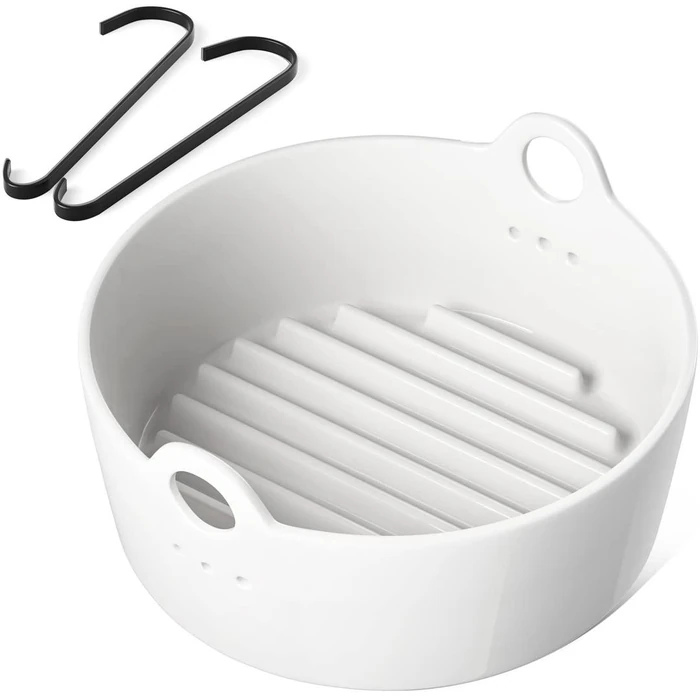 Le Tauci Air Fryer Basket - White - 9.5" by Le Tauci - Refurbished - Excellent condition - US$33.69