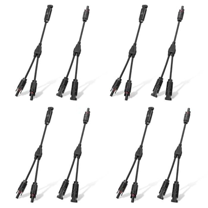 ECO-WORTHY 4 Pair Solar Connectors 30A Y Branch Parallel PV Adapter Cable Wire Plug Tool Kit for Solar Panel(M/FF+F/MM) by ECO-WORTHY - Used - Very Good condition - US$25.04