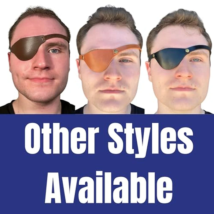 Black Leather Eye Patch with Adjustable Band and Concave Design - Comfortable Medical Eye Patch for Left or Right Eye by Extraordinary Commissary - Image 7