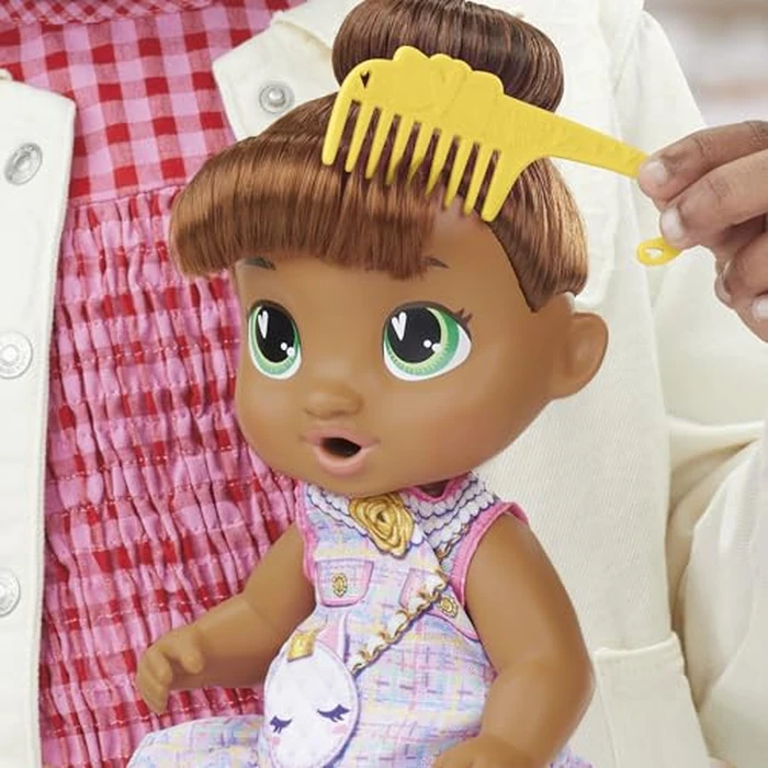 Baby Alive Bubbly Tea Party Sophia Sparkle Doll with Teapot Accessories, Brown Hair, 11 Inches, Toys for 3 Year Old Girls and Boys & Up by Baby Alive - Image 6