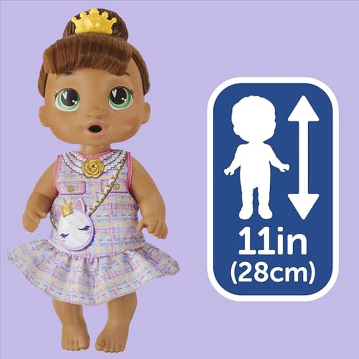 Baby Alive Bubbly Tea Party Sophia Sparkle Doll with Teapot Accessories, Brown Hair, 11 Inches, Toys for 3 Year Old Girls and Boys & Up by Baby Alive - Image 7