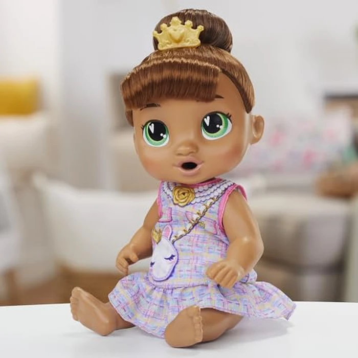 Baby Alive Bubbly Tea Party Sophia Sparkle Doll with Teapot Accessories, Brown Hair, 11 Inches, Toys for 3 Year Old Girls and Boys & Up by Baby Alive - Image 9