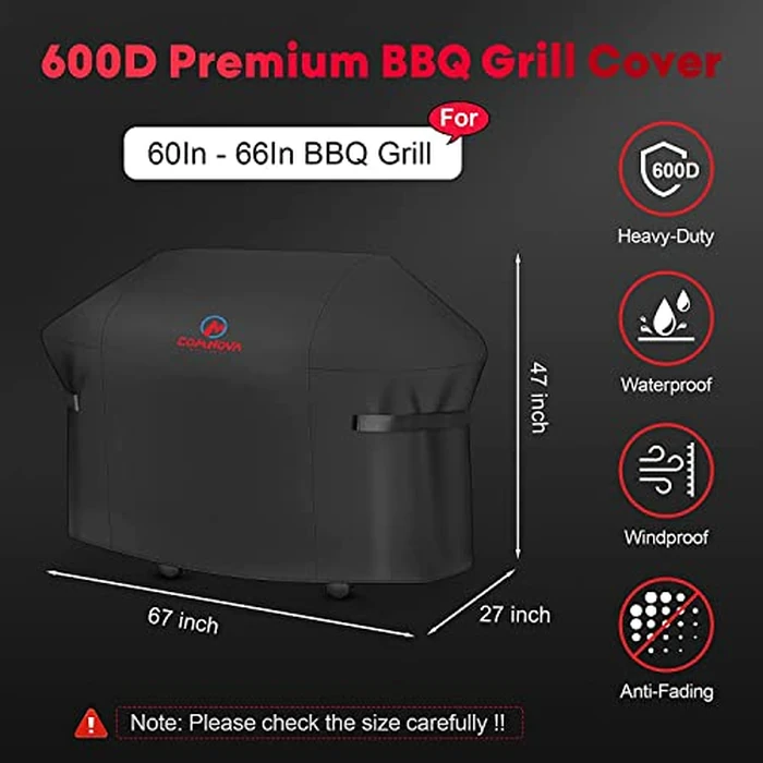 Comnova Grill Cover for Weber Summit 400 Series, 67 Inch BBQ Grill Cover Heavy Duty & Waterproof, 7108 Barbecue Cover for Weber Summit 420, Summit 470, 2022 Genesis S-325s and E-325s Grill Models by M COMNOVA OUTDOORS - Image 5