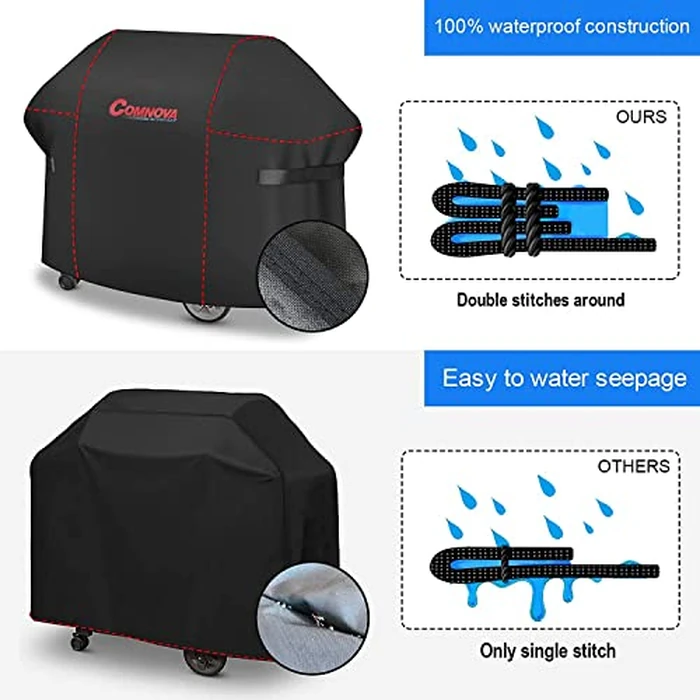 Comnova Grill Cover for Weber Summit 400 Series, 67 Inch BBQ Grill Cover Heavy Duty & Waterproof, 7108 Barbecue Cover for Weber Summit 420, Summit 470, 2022 Genesis S-325s and E-325s Grill Models by M COMNOVA OUTDOORS - Image 8