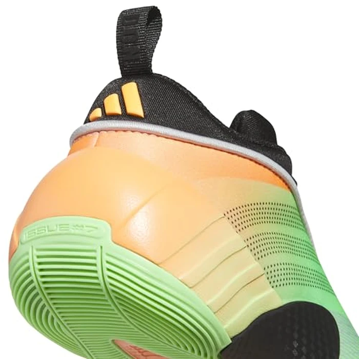 adidas Unisex D.O.N. Issue 6 Basketball Shoes (Little Kid) Lime Burst/Black/Screaming Orange 13 Medium by adidas - Image 1