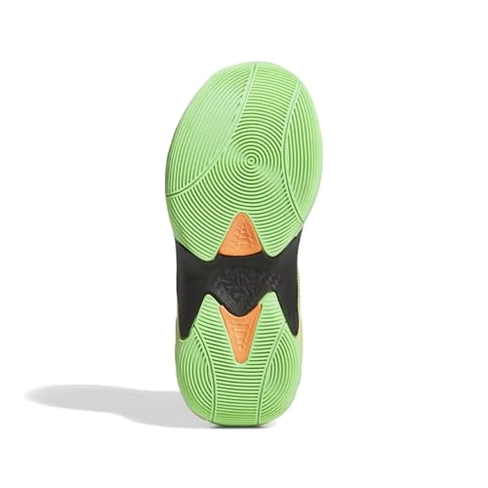 adidas Unisex D.O.N. Issue 6 Basketball Shoes (Little Kid) Lime Burst/Black/Screaming Orange 13 Medium by adidas - Image 3