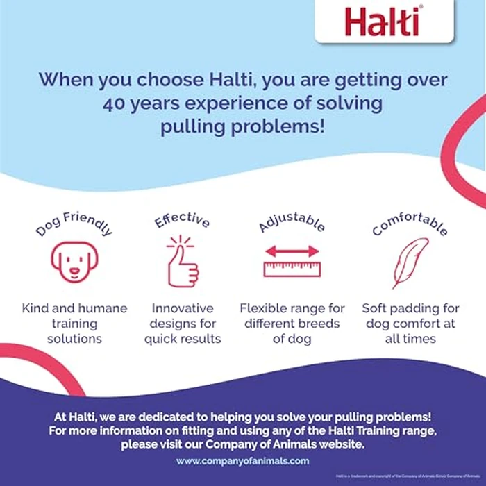 Halti Headcollar Size 5, Black & Halti Training Leash Size Large, Black Combination Pack - Stop Your Dog Pulling on The Leash. Adjustable, Lightweight with Padded Nose Band. Suitable for Large Dogs by Halti - Image 7