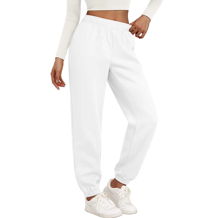 Trendy Queen Womens Sweatpants High Waisted Winter Baggy Lounge Pants Fall Active Fleece Comfy Joggers for Daily Wear White S by Trendy Queen - Used - Like New condition - US$31.34