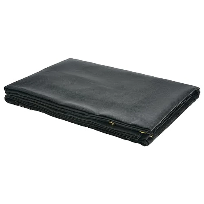 VEVOR Dump Truck Mesh Tarp, 6 x 14 ft, PVC Coated Black Heavy Duty Cover with 5.5" 18oz Double Pocket, Brass Grommets, Reinforced Double Needle Stitch Webbing Fits Manual or Electric Dump Truck System by VEVOR - Image 9