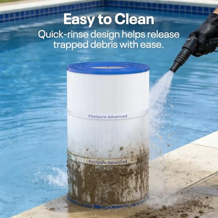 POOLPURE PAP75 Pool Filter Replaces Pentair CC75, PAP75, Pentair Clean & Clear 75, Ultral-C2, R173214, 59054100, Unicel C-9407, Filbur FC-0685, 590541, 75 sq.ft Filter Cartridge 1 Pack by POOLPURE - Image 7