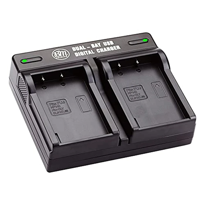 BM BLS-1, BLS-5, BLS-50 Dual Bay Battery Charger for Olympus OM-5, O-M5 II, E-PM1, E-PL3, E-PL5, E-PL7, E-PL8, E-PL9, E-PL10, OM-D E-M5 III, OM-D E-M10, E-M10 III, E-M10 IV, Stylus 1 BCS-5 Replacement by BM Premium - Used - Very Good condition - US$13.73