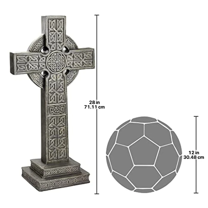 Bannockburn Celtic Cross Statue - Scottish Cross Statue - Memorial Statue by Design Toscano - Image 3
