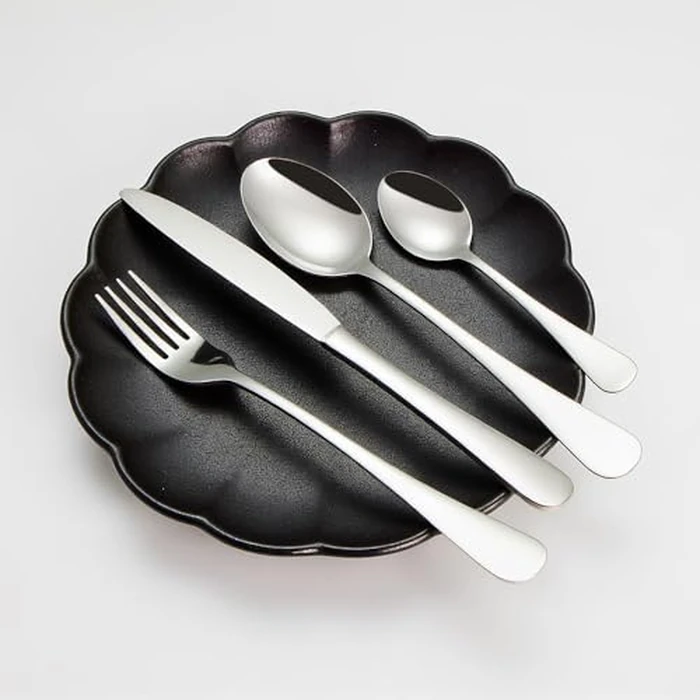 HornTide 16-Piece Flatware Sets Dinner Knife Fork Spoon Teaspoon, 4-Piece Place Setting Service for 4 Person Stainless Steel, Ideal for Home Kitchen and Restaurant by HornTide - Image 7
