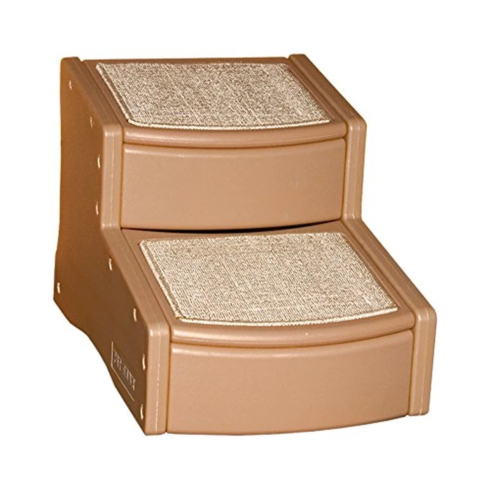 Pet Gear Easy Step II Pet Stairs, 2 Step For Cats/Dogs Up To 75-Pounds, Portable, Removable Washable Carpet Tread, No Tools Required, Available In 4 Colors,Light Cocoa by PET GEAR INC - Used - Very Good condition