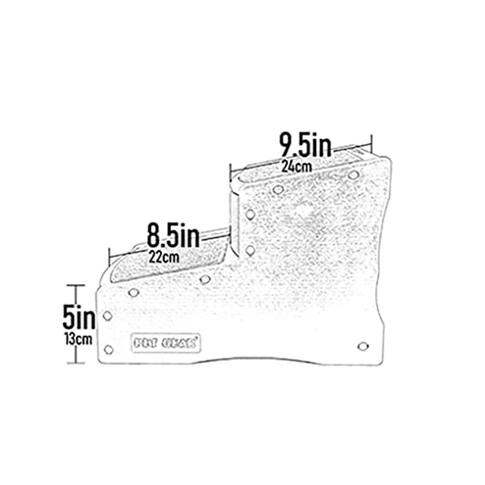 Pet Gear Easy Step II Pet Stairs, 2 Step For Cats/Dogs Up To 75-Pounds, Portable, Removable Washable Carpet Tread, No Tools Required, Available In 4 Colors,Light Cocoa by PET GEAR INC - Image 3