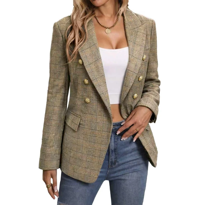 Fall Blazer Jackets for Women 2026 Womens Blazers Casual Fall Jacket Fall Clothes for Women Fall Outfits Trendy Fall FashionTops P/BR L by Mina Self - Used - Like New condition