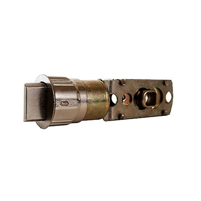 Design House Passage Door Latch, 6-Way Adjustable Fit, Square Spindle, Emblem Series Locksets, Easy Assembly, Satin Nickel Finish, 3.25 in. L x 1.05 in. W x 2.25 in. H, 582213 by Design House - Image 4